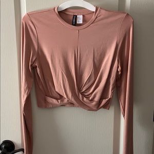 Blush pink crop top